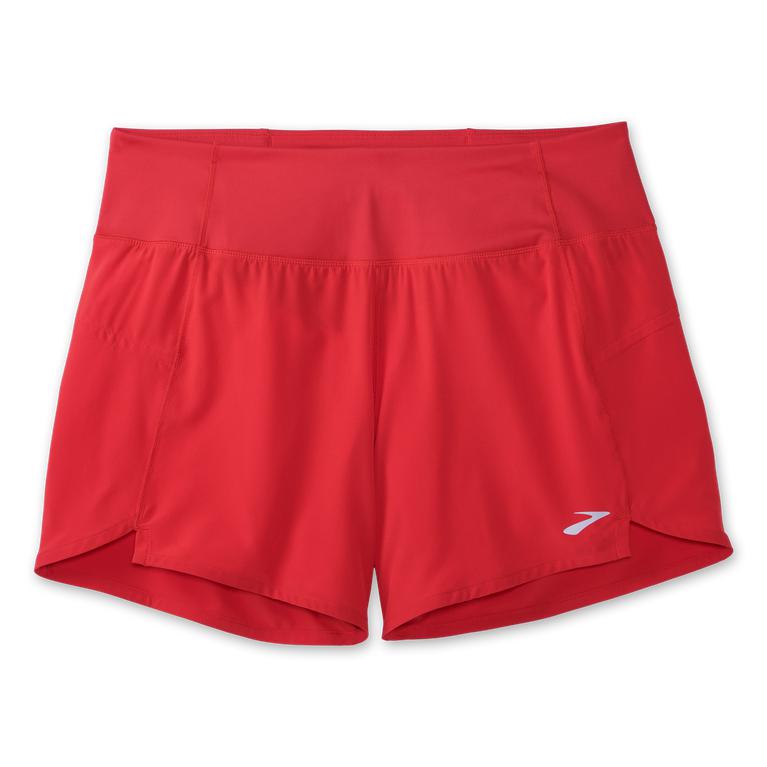 Brooks Chaser 5 Running Shorts - Women's - Jamberry/Red (30147-QNFY)